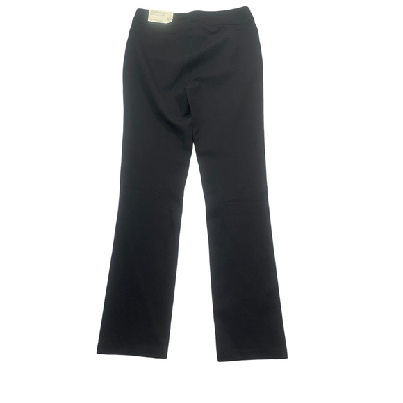 Soft Surroundings XS Black Cotton Blend Pull On Elastic Waist Straigh Leg Pants - Picture 7 of 7